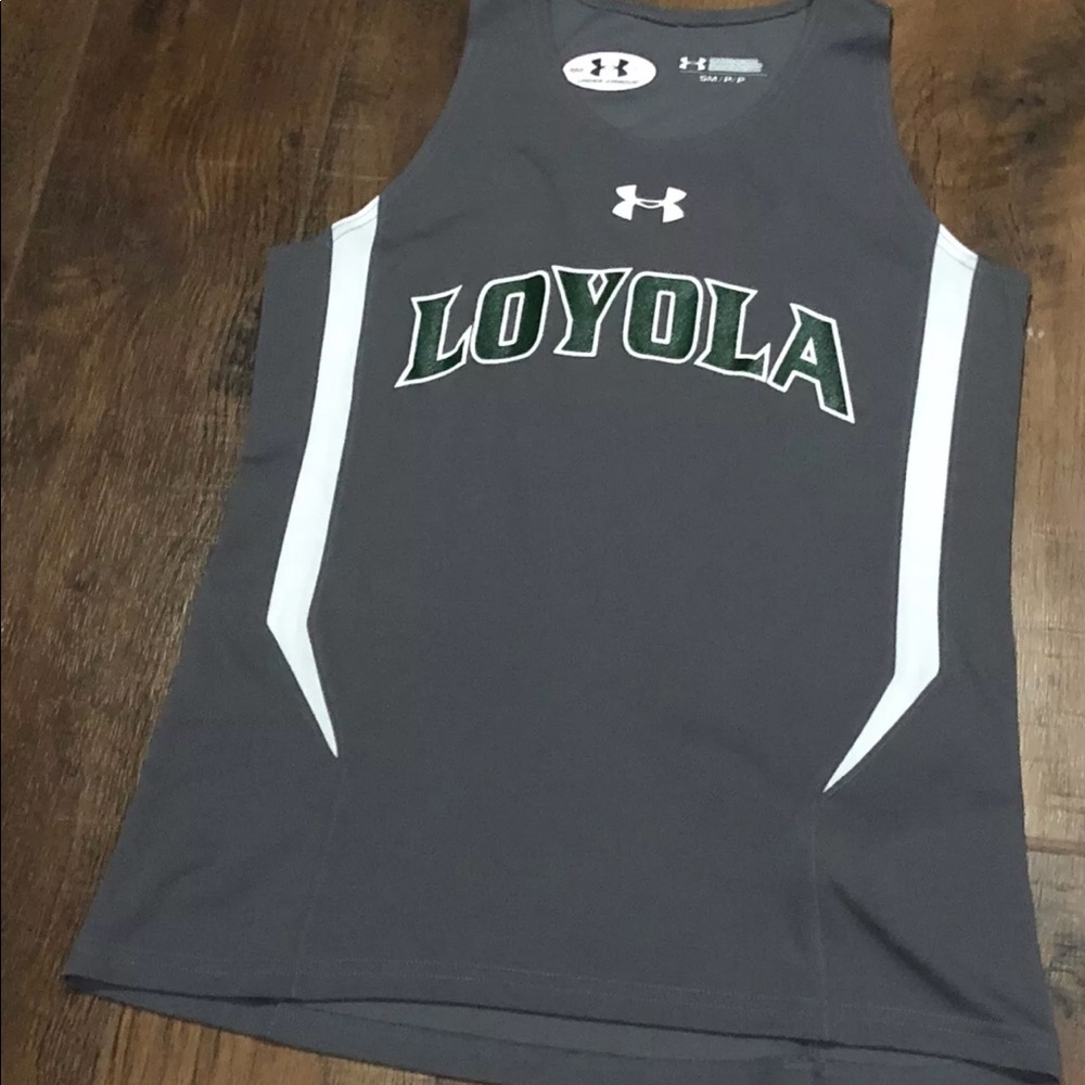 Loyola Greyhounds kick Track singlet grey Running